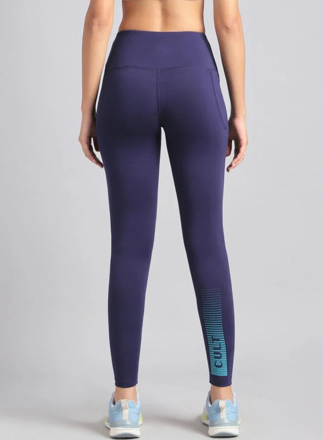 Cult  Women Navy Yoga Flow Cotton Graphic Leggings for Women | Best Price UAE